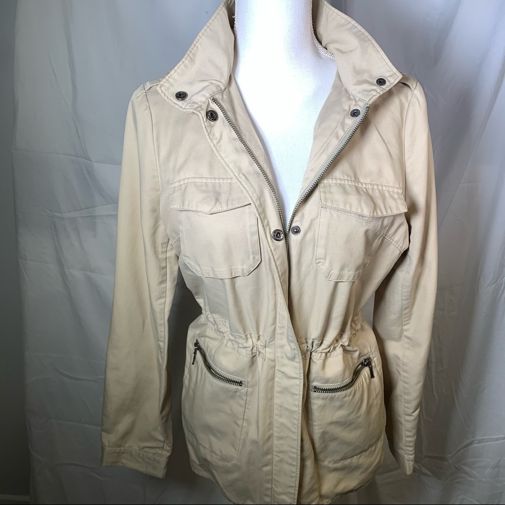 Joie military style utility jacket